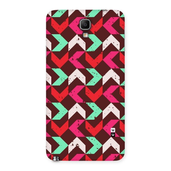 Retro Red Pink Pattern Back Case for Galaxy Note 3 Neo