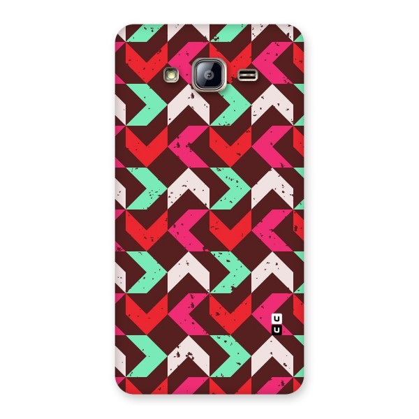 Retro Red Pink Pattern Back Case for Galaxy On5