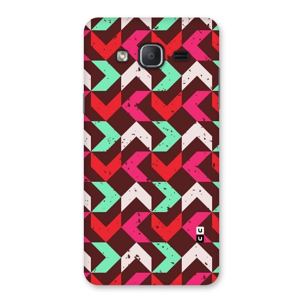 Retro Red Pink Pattern Back Case for Galaxy On7 Pro