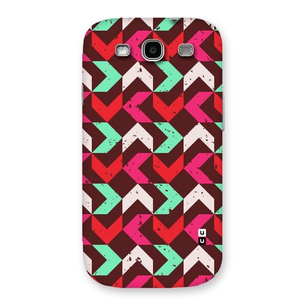 Retro Red Pink Pattern Back Case for Galaxy S3