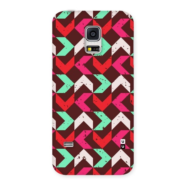 Retro Red Pink Pattern Back Case for Galaxy S5 Mini