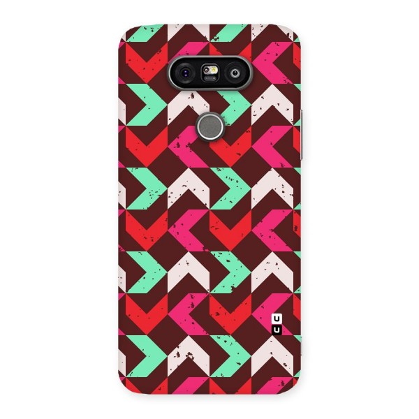 Retro Red Pink Pattern Back Case for LG G5