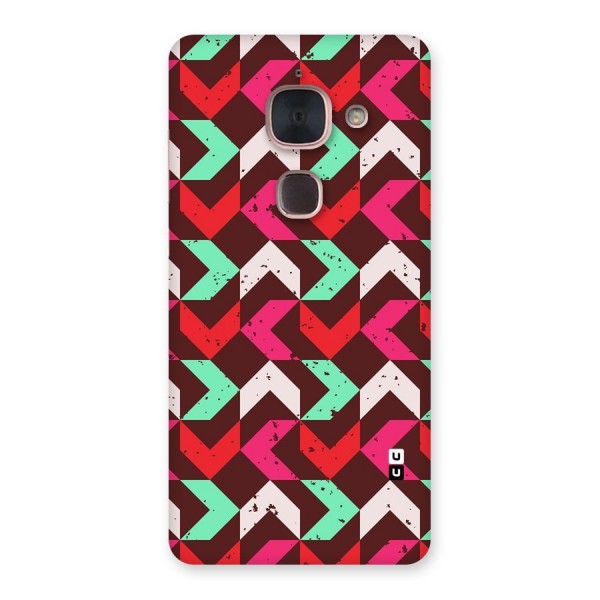 Retro Red Pink Pattern Back Case for Le Max 2