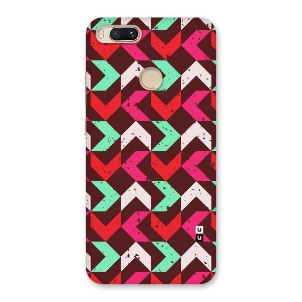 Retro Red Pink Pattern Back Case for Mi A1