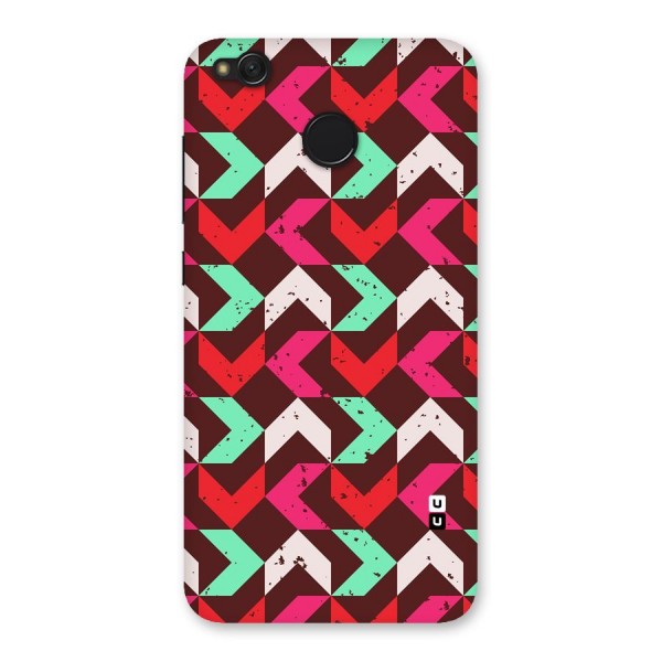 Retro Red Pink Pattern Back Case for Redmi 4