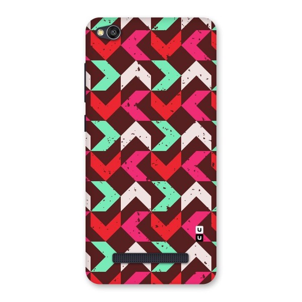 Retro Red Pink Pattern Back Case for Redmi 4A