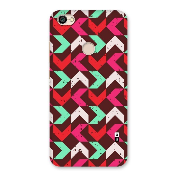 Retro Red Pink Pattern Back Case for Redmi Y1 2017
