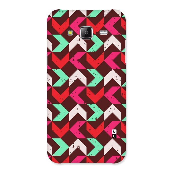 Retro Red Pink Pattern Back Case for Samsung Galaxy J2 Prime