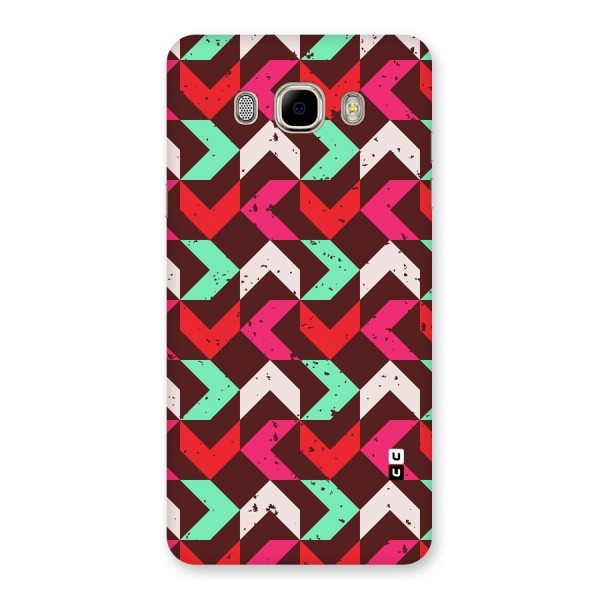 Retro Red Pink Pattern Back Case for Samsung Galaxy J7 2016