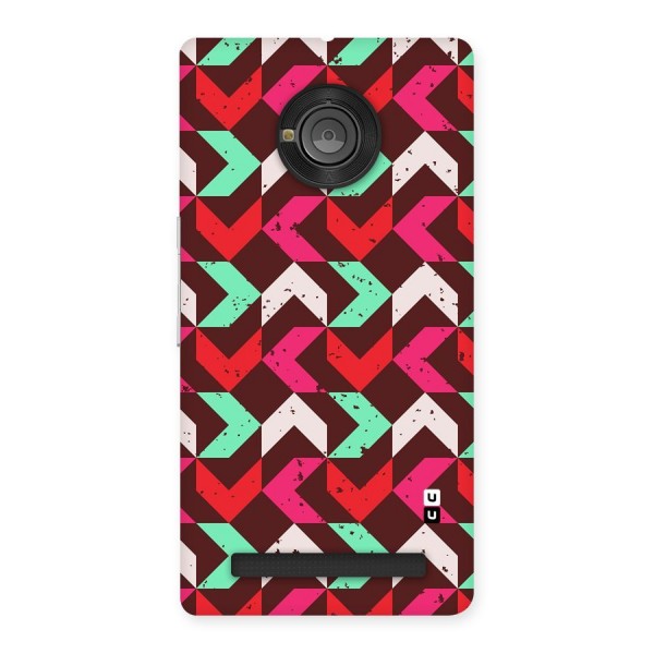 Retro Red Pink Pattern Back Case for Yu Yunique