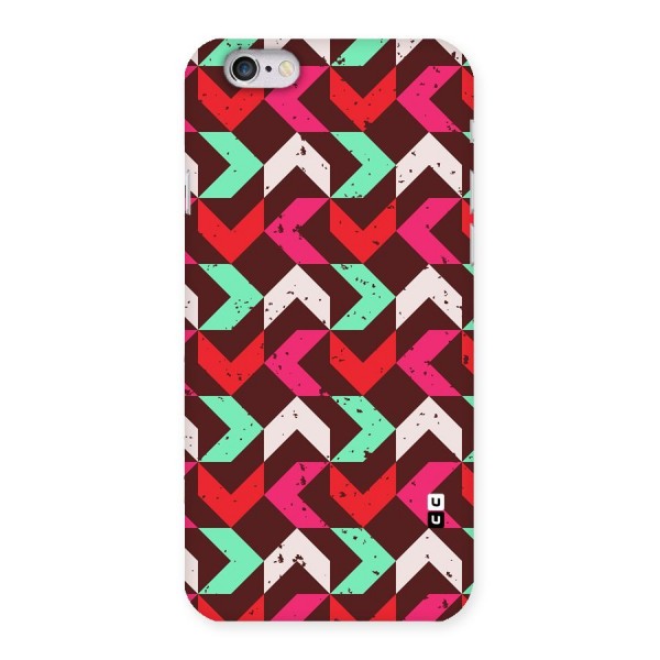 Retro Red Pink Pattern Back Case for iPhone 6 6S
