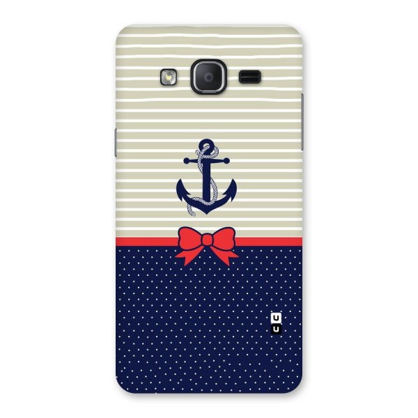 Ribbon Anchor Back Case for Galaxy On7 Pro