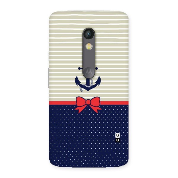 Ribbon Anchor Back Case for Moto X Play