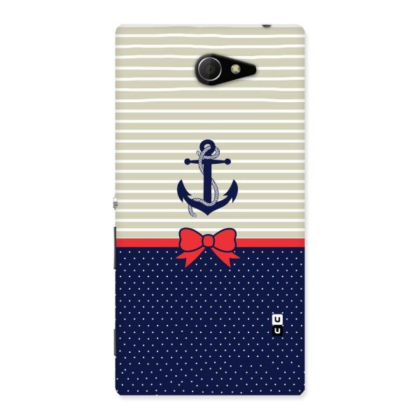 Ribbon Anchor Back Case for Sony Xperia M2