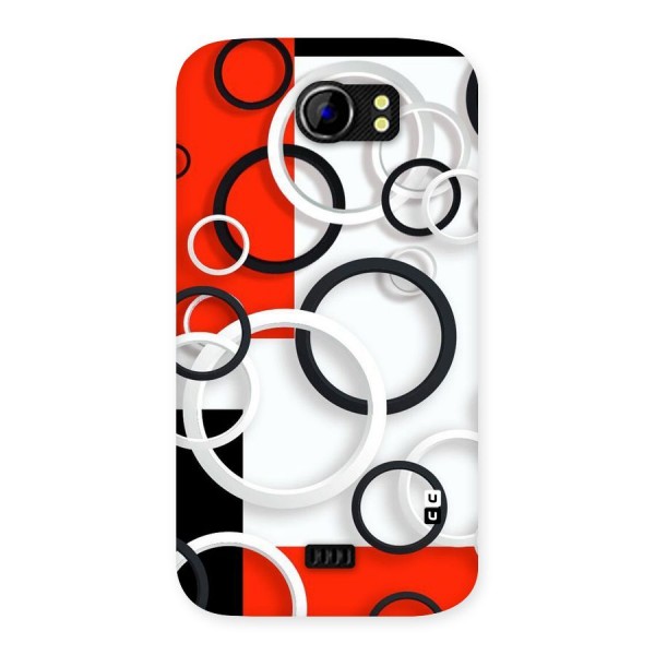 Rings Abstract Back Case for Micromax Canvas 2 A110