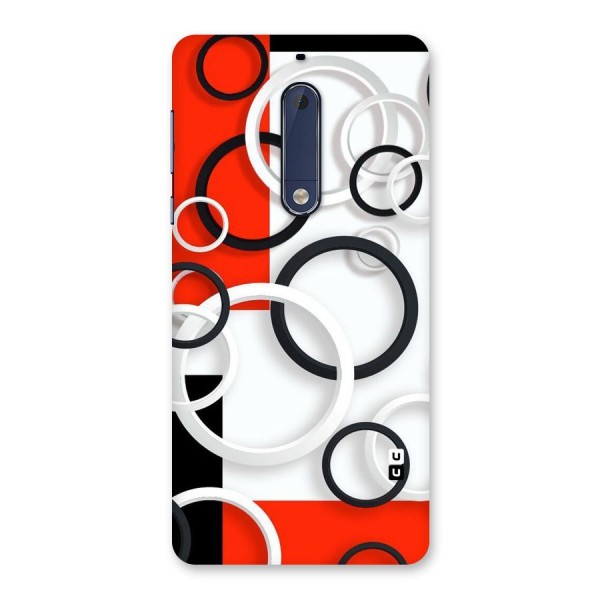 Rings Abstract Back Case for Nokia 5