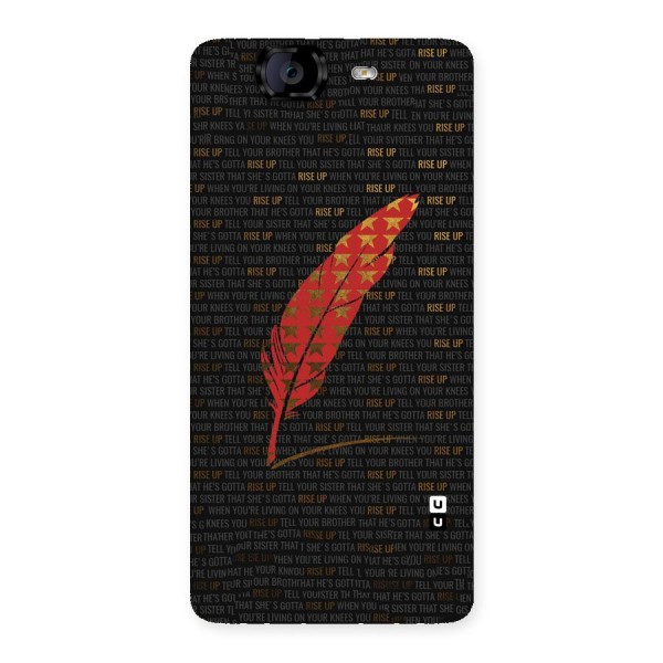 Rise Up Feather Back Case for Canvas Knight A350