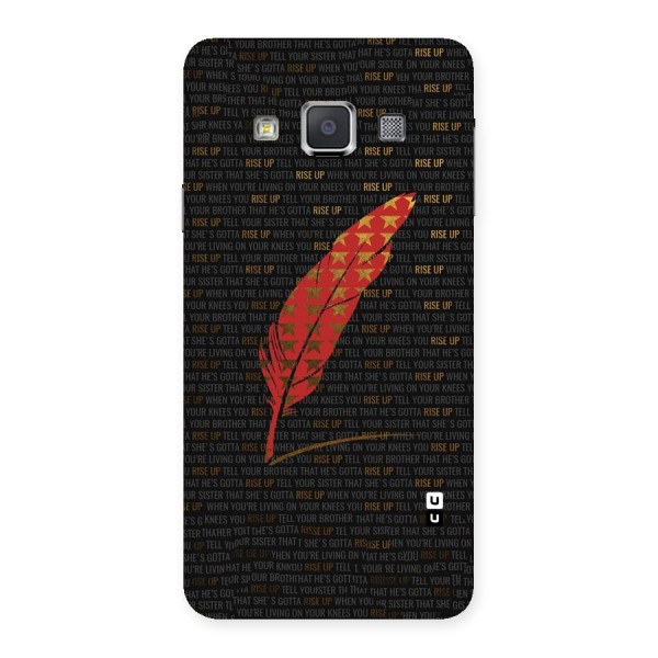 Rise Up Feather Back Case for Galaxy A3