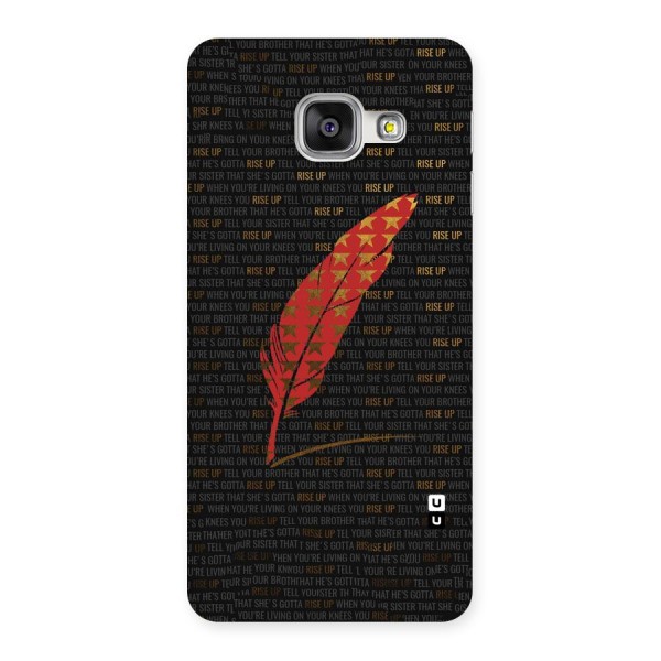 Rise Up Feather Back Case for Galaxy A3 2016