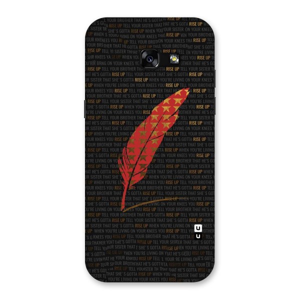 Rise Up Feather Back Case for Galaxy A5 2017