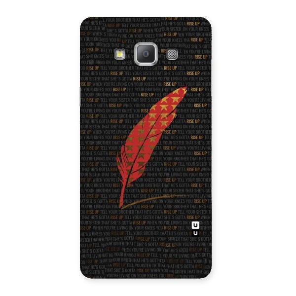 Rise Up Feather Back Case for Galaxy A7