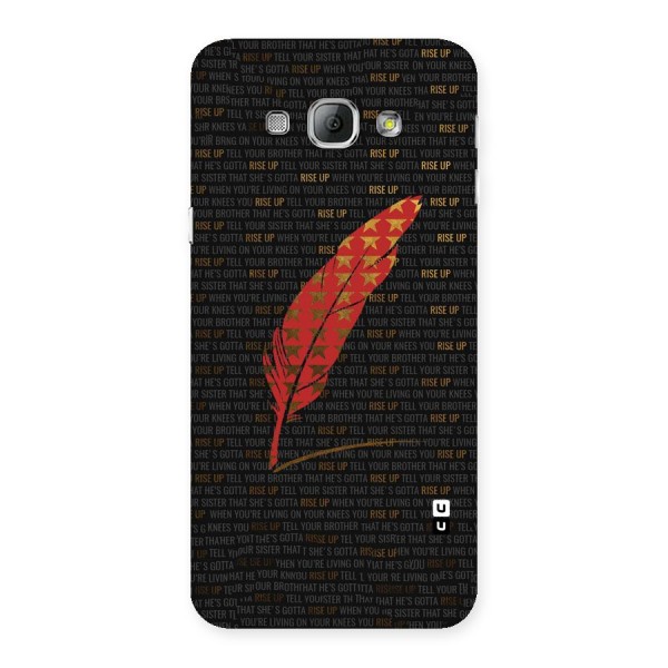 Rise Up Feather Back Case for Galaxy A8