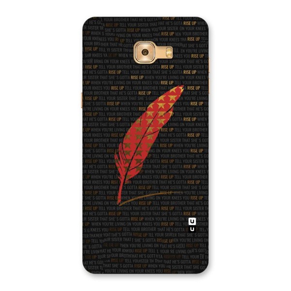 Rise Up Feather Back Case for Galaxy C9 Pro