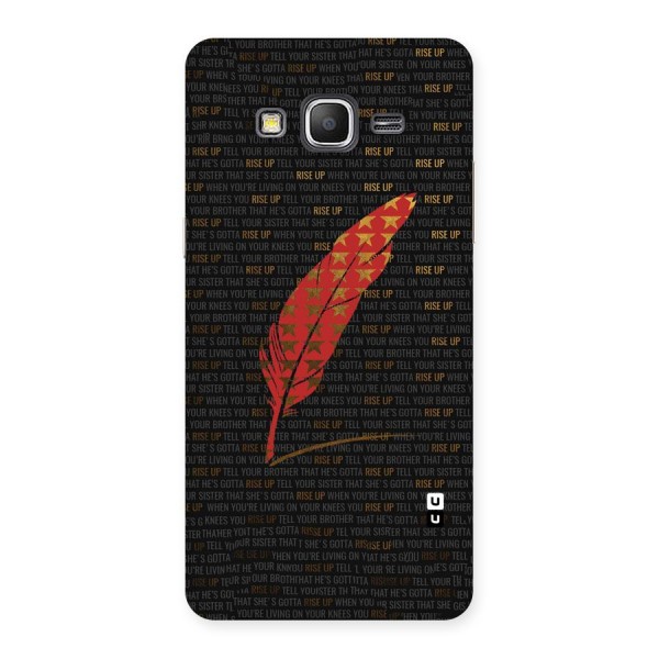 Rise Up Feather Back Case for Galaxy Grand Prime