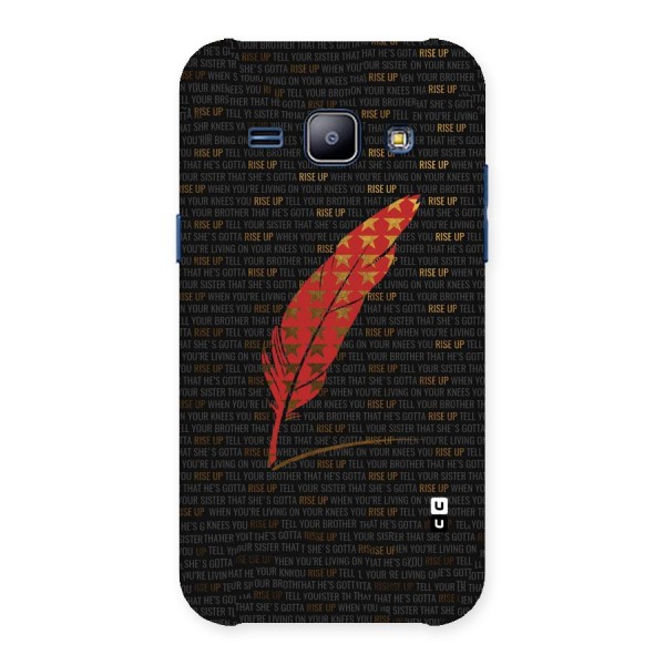 Rise Up Feather Back Case for Galaxy J1