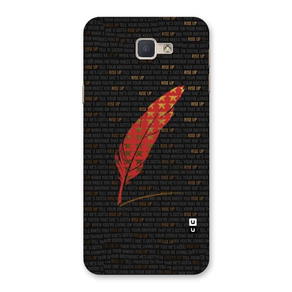 Rise Up Feather Back Case for Galaxy J5 Prime