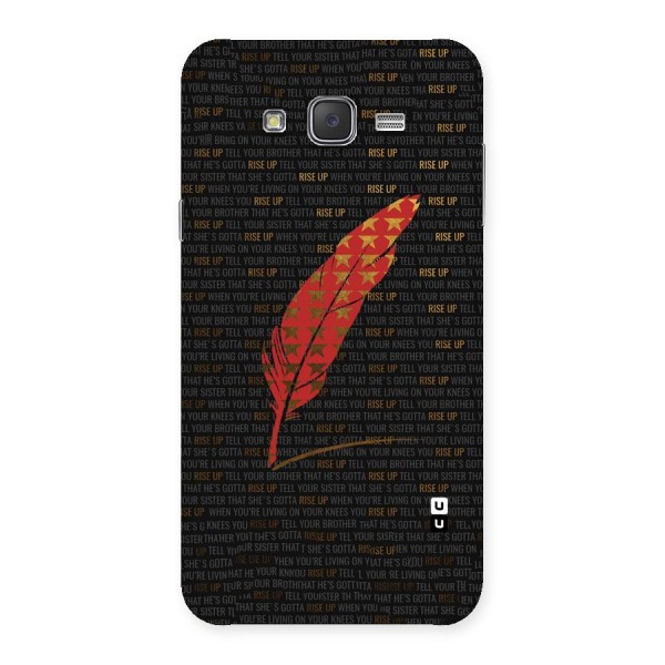 Rise Up Feather Back Case for Galaxy J7