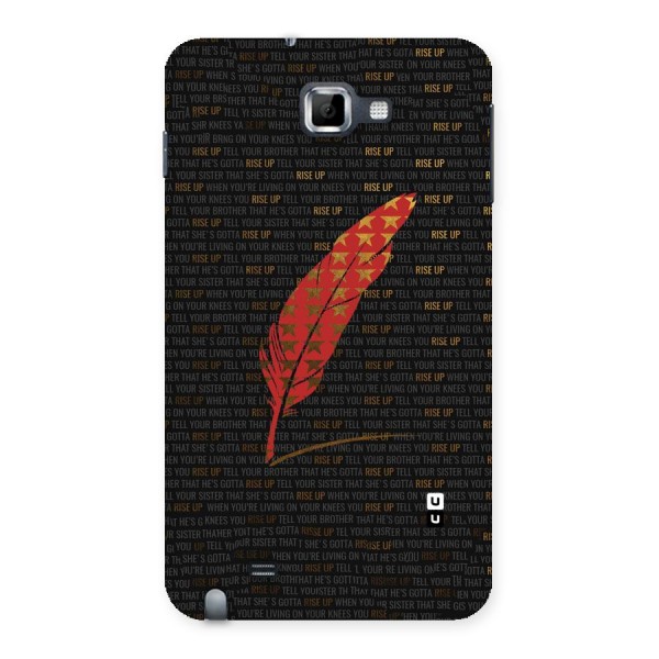 Rise Up Feather Back Case for Galaxy Note