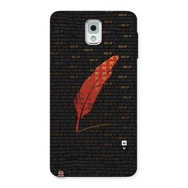 Rise Up Feather Back Case for Galaxy Note 3