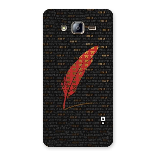Rise Up Feather Back Case for Galaxy On5
