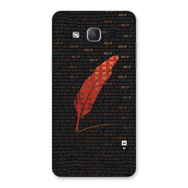 Rise Up Feather Back Case for Galaxy On7 2015