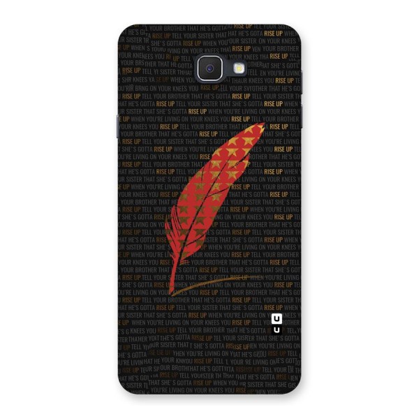 Rise Up Feather Back Case for Galaxy On7 2016