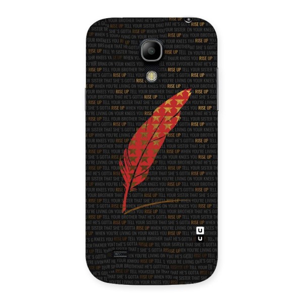 Rise Up Feather Back Case for Galaxy S4 Mini