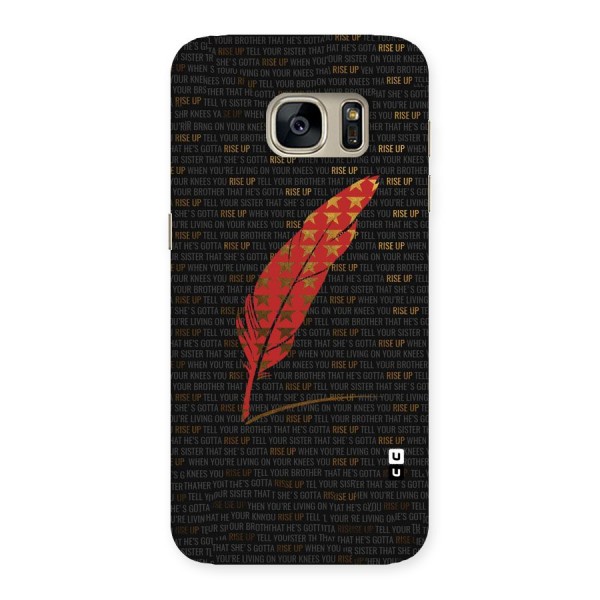 Rise Up Feather Back Case for Galaxy S7