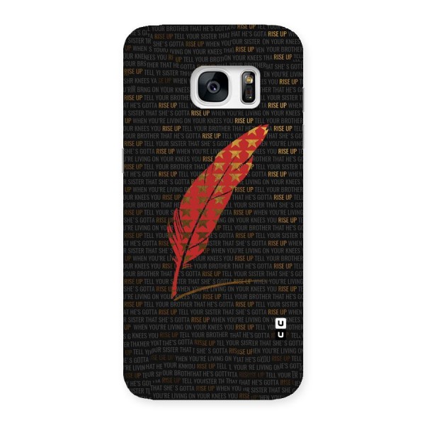 Rise Up Feather Back Case for Galaxy S7 Edge