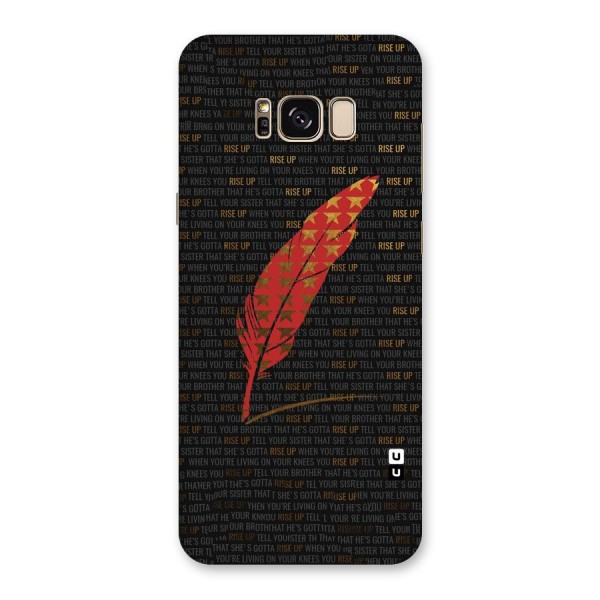 Rise Up Feather Back Case for Galaxy S8 Plus