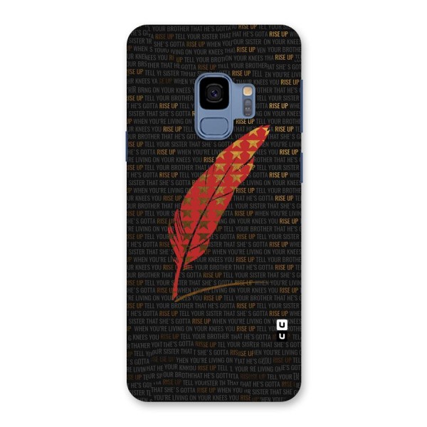 Rise Up Feather Back Case for Galaxy S9
