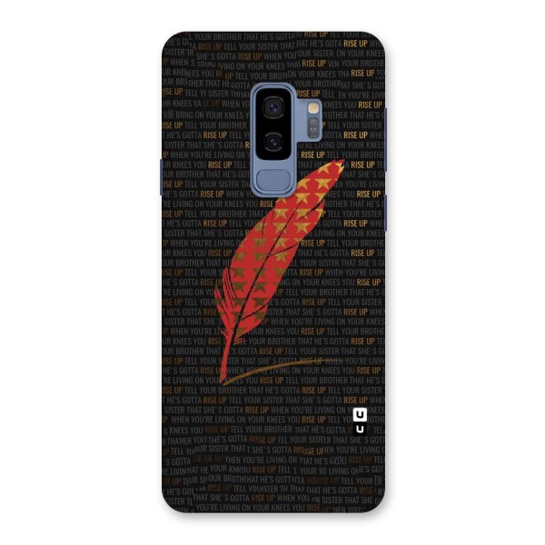 Rise Up Feather Back Case for Galaxy S9 Plus