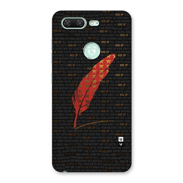 Rise Up Feather Back Case for Gionee S10