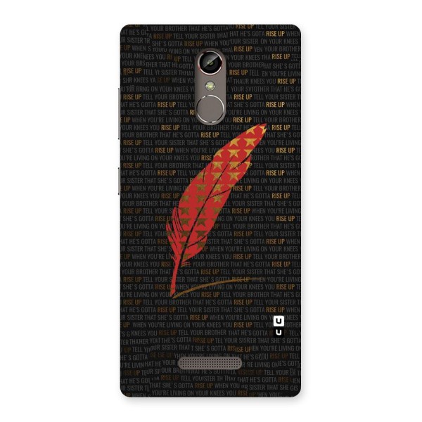 Rise Up Feather Back Case for Gionee S6s