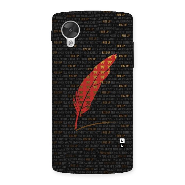 Rise Up Feather Back Case for Google Nexsus 5
