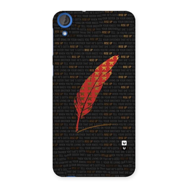 Rise Up Feather Back Case for HTC Desire 820