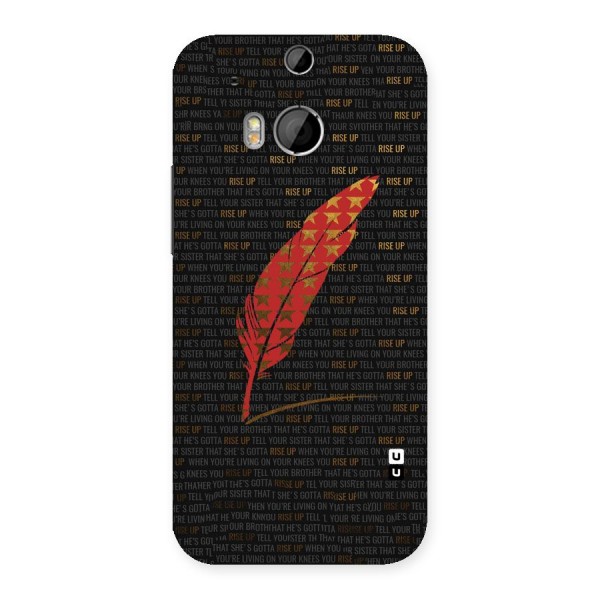 Rise Up Feather Back Case for HTC One M8