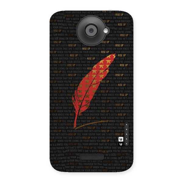 Rise Up Feather Back Case for HTC One X