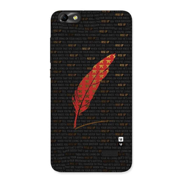 Rise Up Feather Back Case for Honor 4C