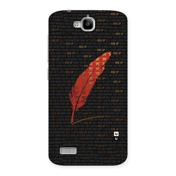Rise Up Feather Back Case for Honor Holly
